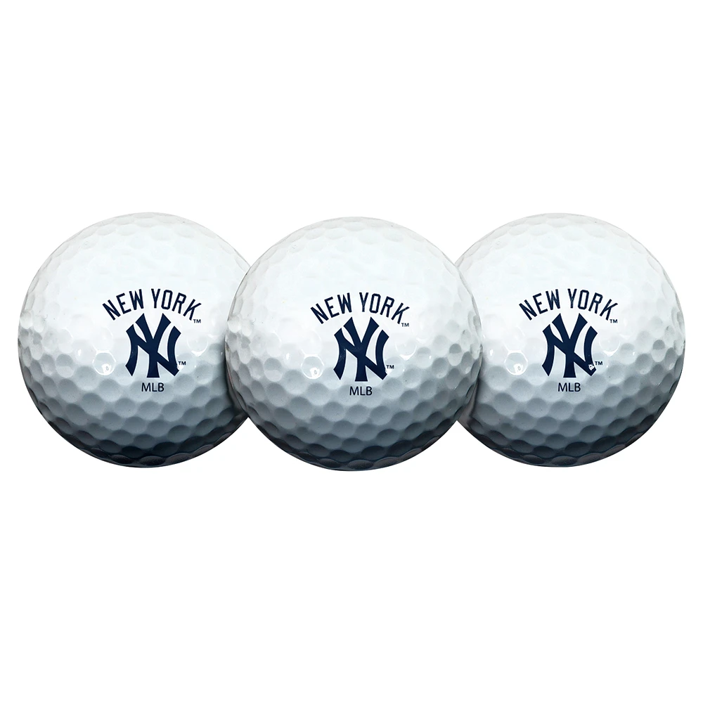 WinCraft New York Yankees 3-Pack Golf Ball Set