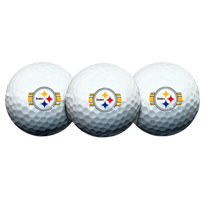 WinCraft Pittsburgh Steelers 3-Pack Golf Ball Set