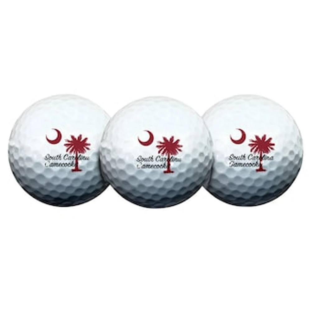 WinCraft South Carolina Gamecocks 3-Pack Golf Ball Set