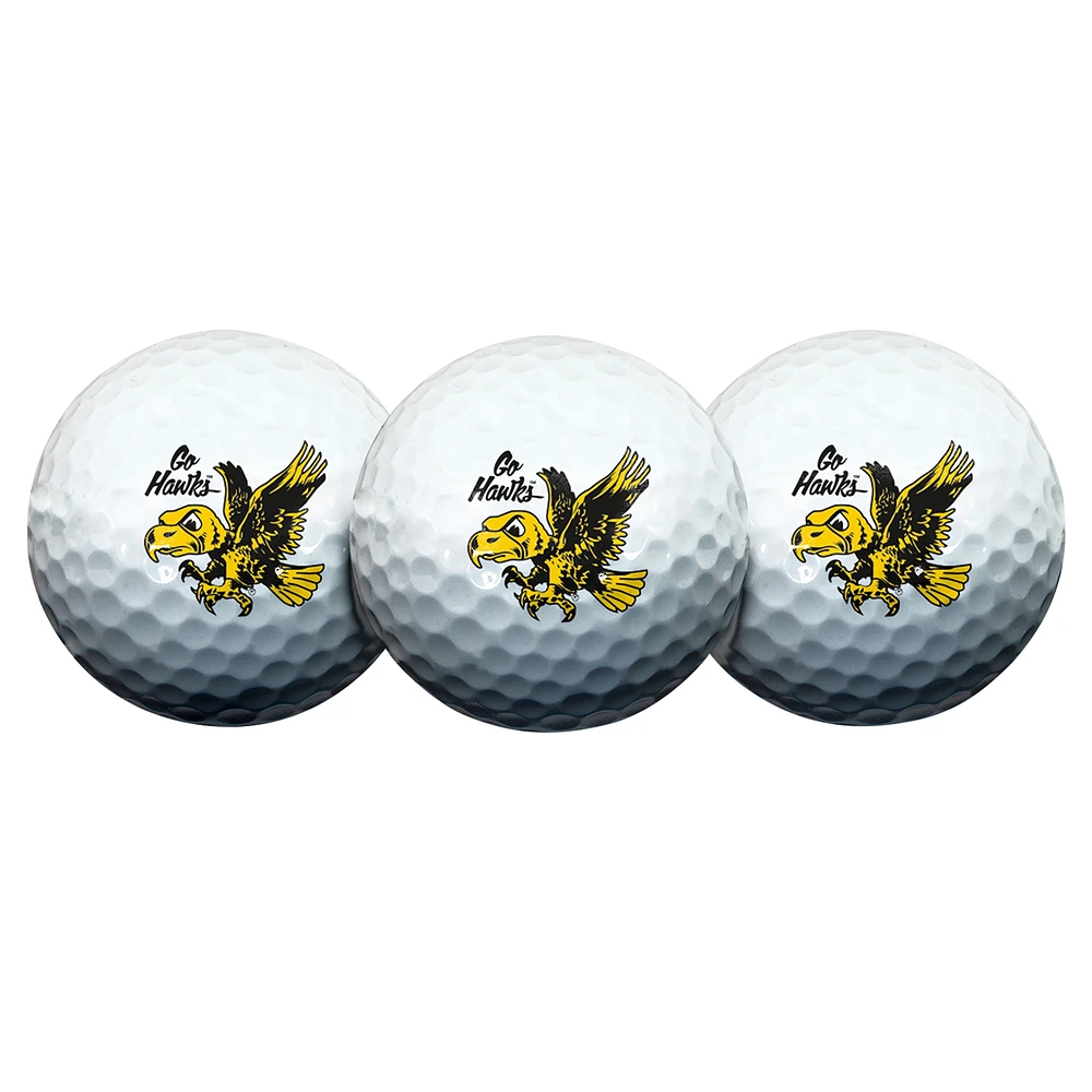 WinCraft Iowa Hawkeyes 3-Pack Golf Ball Set