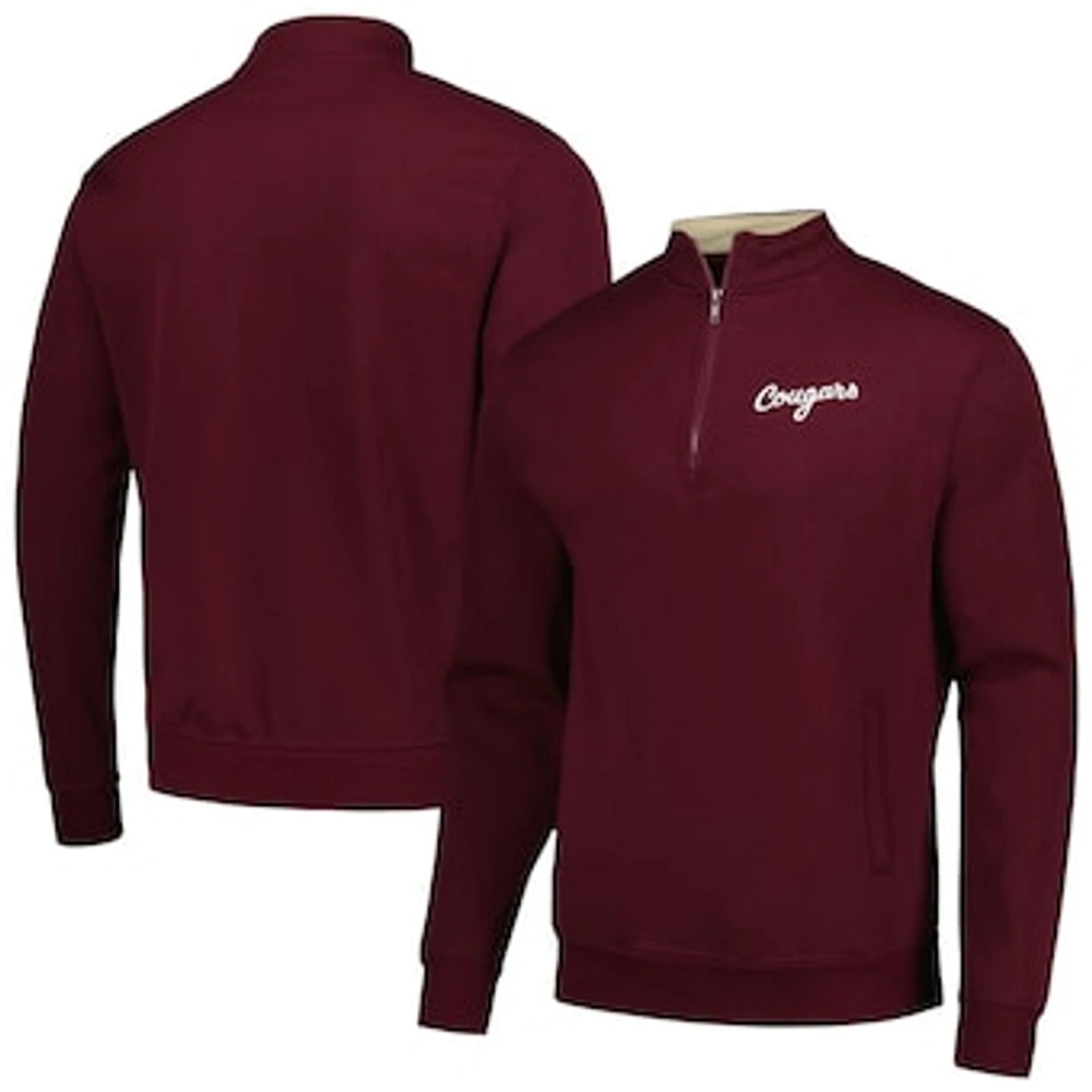 Men's Colosseum Maroon Charleston Cougars Tortugas Quarter-Zip Sweatshirt