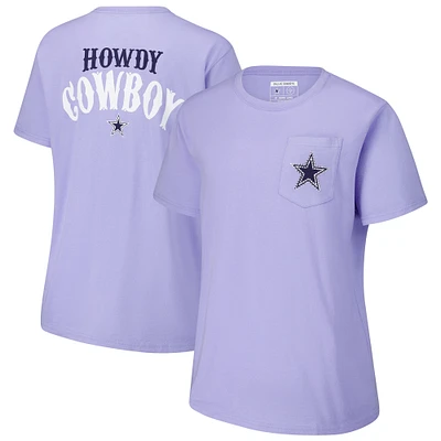 Women's Lauren James Purple Dallas Cowboys Rhinestone T-Shirt