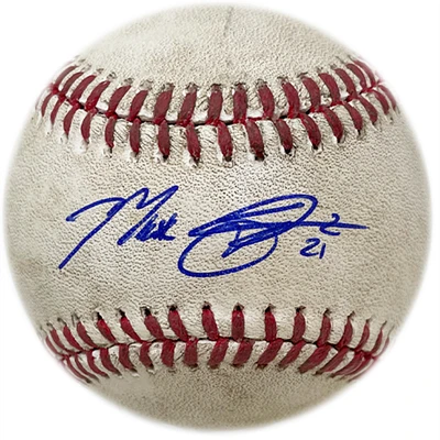 Max Scherzer New York Mets Autographed Game-Used Baseball from August 28, 2022