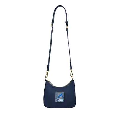 Stoney Clover Lane Detroit Lions Curved Crossbody Bag