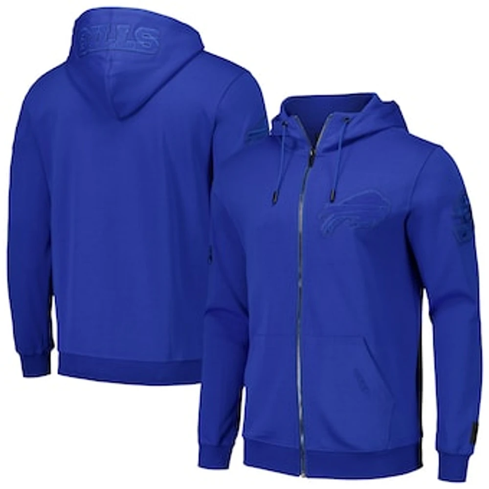 Men's Pro Standard Royal Buffalo Bills Triple Tonal Full-Zip Hoodie