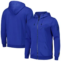 Men's Pro Standard Royal Buffalo Bills Triple Tonal Full-Zip Hoodie