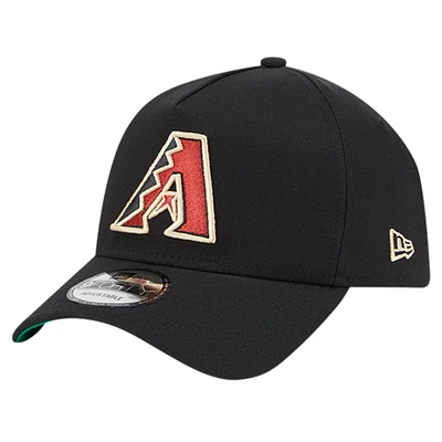 Men's New Era Black Arizona Diamondbacks Team Color A-Frame 9FORTY Adjustable Hat