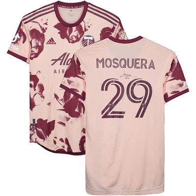 Juan Mosquera Portland Timbers Autographed Match-Used #29 Pink Jersey from the 2023 MLS Season