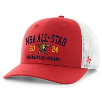 Men's '47 Red 2024 NBA All-Star Game Trucker Adjustable Hat