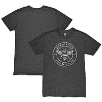 Men's 1863FC  Heather Black Brentford FC Mono Crest Mock Twist Tri-Blend T-Shirt