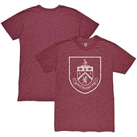 Men's 1863FC  Claret Burnley Mono Crest Mock Twist Tri-Blend T-Shirt