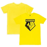 Men's 1863FC  Yellow Watford Mono Crest Slub T-Shirt