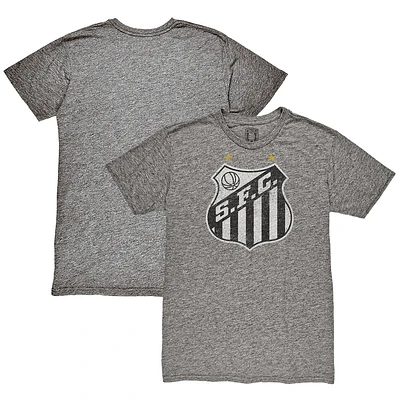 Men's 1863FC  Heather Gray Santos FC Color Crest Twisted Tri-Blend Slub T-Shirt