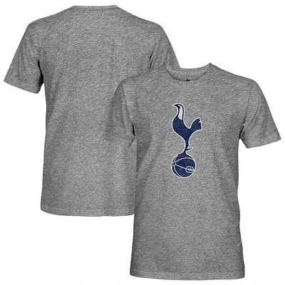 Men's 1863FC  Heather Gray Tottenham Hotspur Color Crest Twisted Tri-Blend Slub T-Shirt