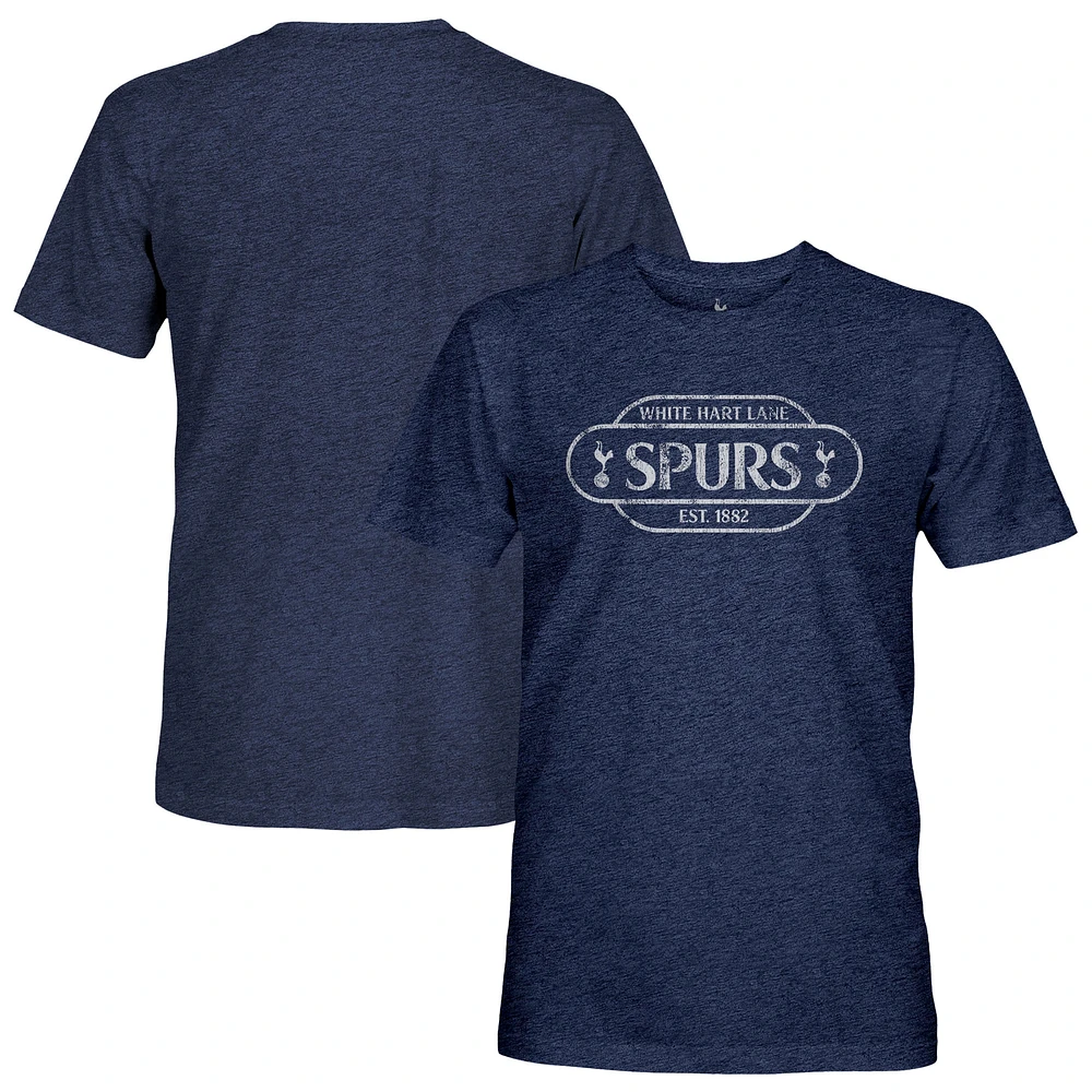 Men's 1863FC Heather Navy Tottenham Hotspur Landmark Twisted Tri-Blend Slub T-Shirt