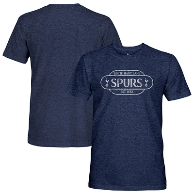 Men's 1863FC  Heather Navy Tottenham Hotspur Landmark Twisted Tri-Blend Slub T-Shirt