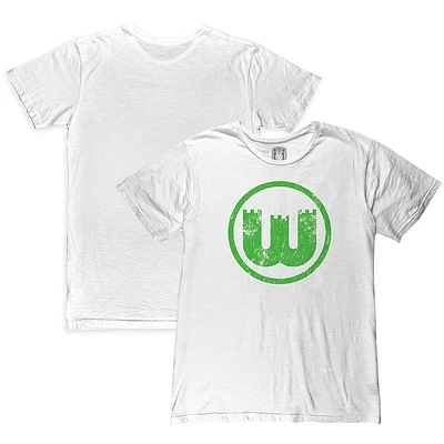Men's 1863FC  White VfL Wolfsburg Retro Crest Slub T-Shirt