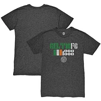 Men's 1863FC  Heather Black Celtic Retro Vibes Twisted Tri-Blend Slub T-Shirt
