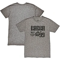 Men's 1863FC  Heather Gray Barcelona Retro Vibes Twisted Tri-Blend Slub T-Shirt