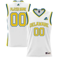 Men's GameDay Greats White Delaware Fightin' Blue Hens NIL Pick-A-Player Basketball Jersey