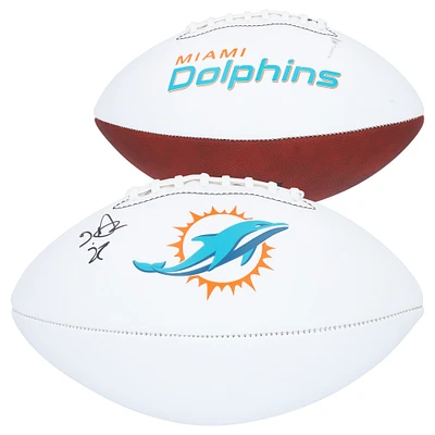 De’Von Achane Miami Dolphins Autographed Jardin White Panel Football