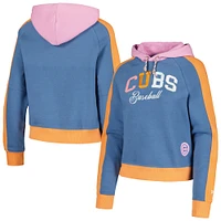 Women's New Era Light Blue Chicago Cubs Fashion Color Pop Pullover Hoodie