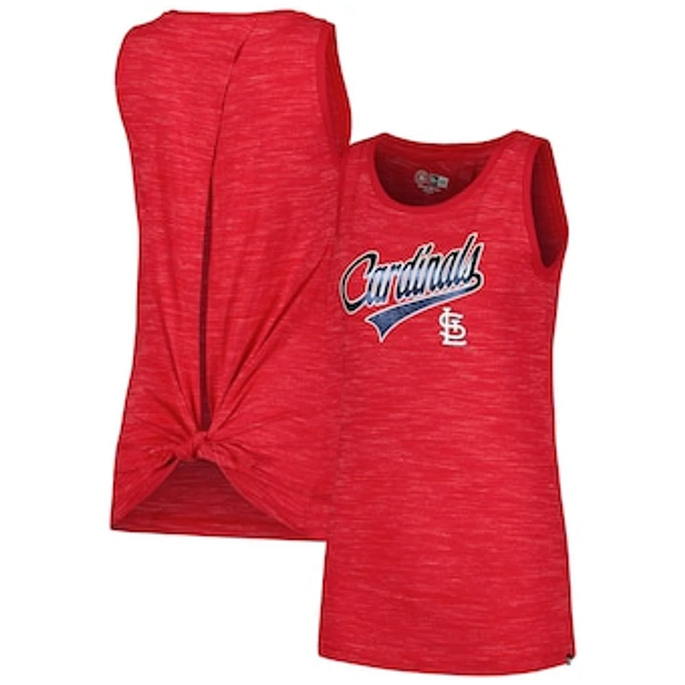 Women's New Era Red St. Louis Cardinals Space-Dye Active Tank Top