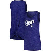 Women's New Era Royal Los Angeles Dodgers Space-Dye Active Tank Top