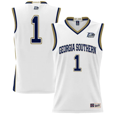 Youth GameDay Greats #1 White Georgia Southern Eagles Lightweight Basketball Jersey