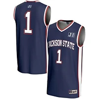 Youth GameDay Greats #1 Navy Jackson State Tigers Lightweight Basketball Jersey