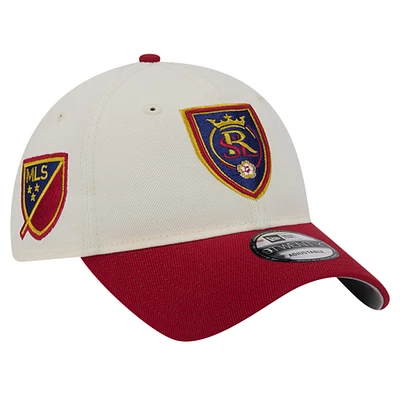 Men's New Era White Real Salt Lake 2024 Kick Off Collection 9TWENTY Adjustable Hat