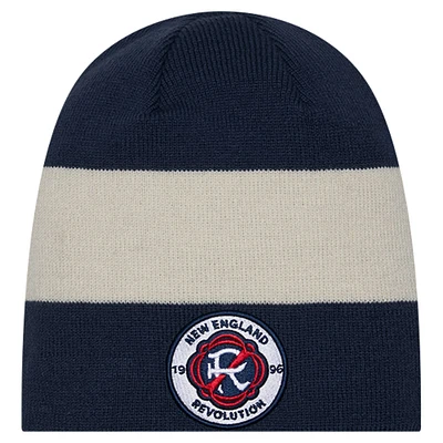 Men's New Era Navy New England Revolution 2024 Kick Off Collection Knit Beanie