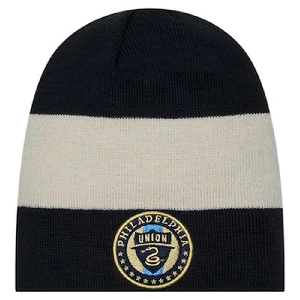 Men's New Era Navy Philadelphia Union 2024 Kick Off Collection Knit Beanie