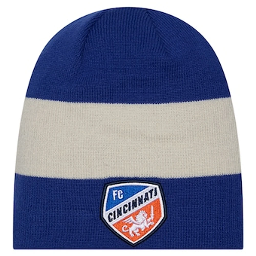 Men's New Era Blue FC Cincinnati 2024 Kick Off Collection Knit Beanie