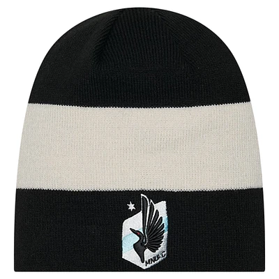 Men's New Era Black Minnesota United FC 2024 Kick Off Collection Knit Beanie