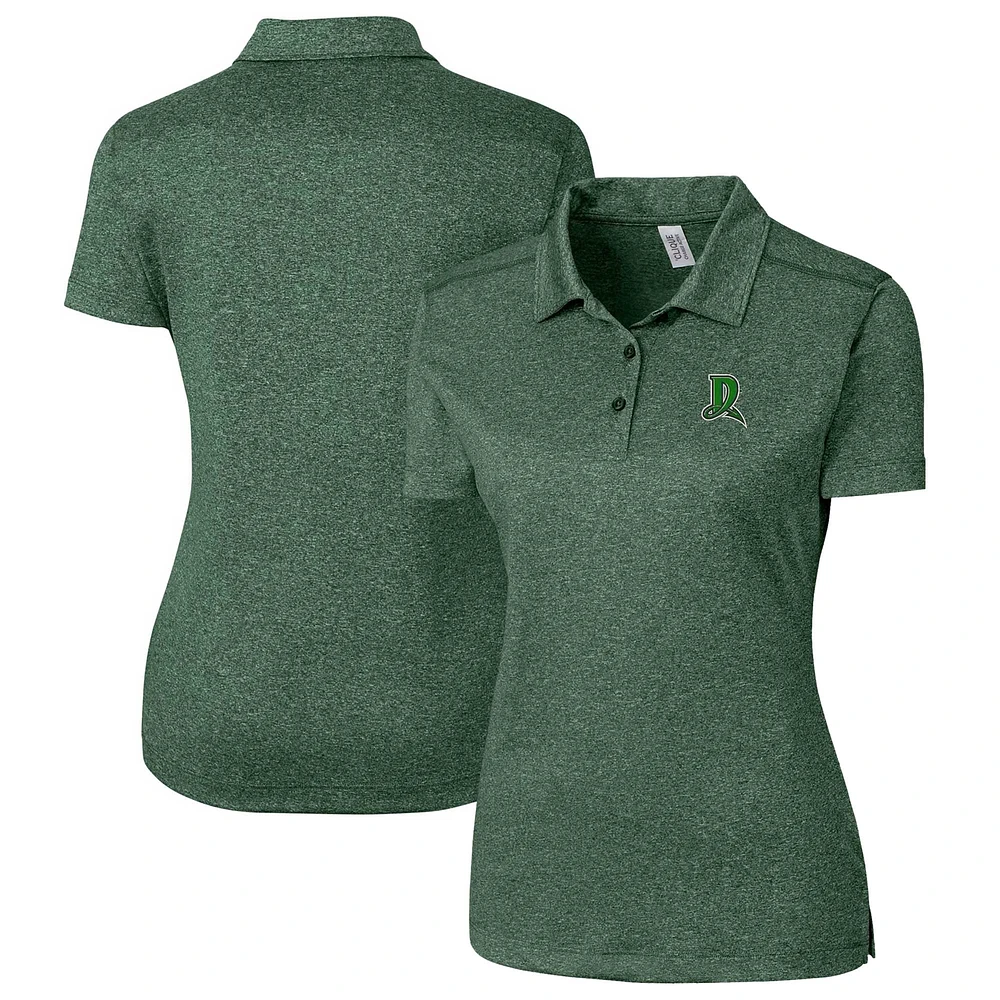 Women's Cutter & Buck Heather Green Dayton Dragons Clique Charge Active Polo