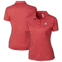 Women's Cutter & Buck Heather Richmond Flying Squirrels Clique Charge Active Polo