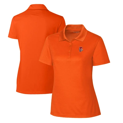 Women's Cutter & Buck  Orange Fresno Grizzlies Clique Spin Eco Performance Pique Polo
