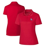 Women's Cutter & Buck  Red New Hampshire Fisher Cats Clique Spin Eco Performance Pique Polo