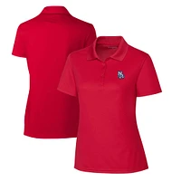 Women's Cutter & Buck  Red New Hampshire Fisher Cats Clique Spin Eco Performance Pique Polo