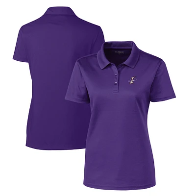 Women's Cutter & Buck  Purple Albuquerque Isotopes Clique Spin Eco Performance Pique Polo