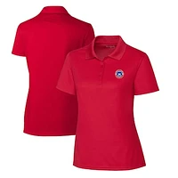 Women's Cutter & Buck  Red South Bend Cubs Clique Spin Eco Performance Pique Polo