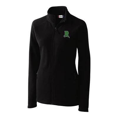 Women's Cutter & Buck  Black Dayton Dragons Clique Summit Performance Fleece Raglan Full-Zip Jacket