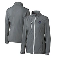 Women's Cutter & Buck  Steel Binghamton Rumble Ponies Clique Telemark Eco Stretch Softshell Full-Zip Jacket