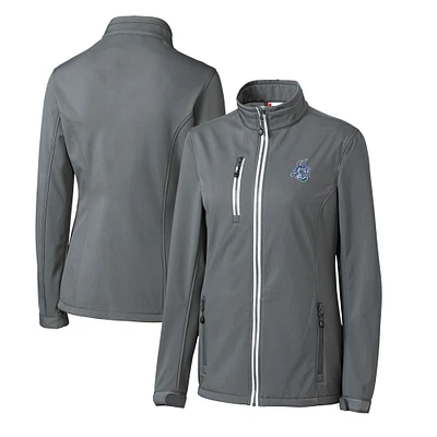 Women's Cutter & Buck  Steel Hartford Yard Goats Clique Telemark Eco Stretch Softshell Full-Zip Jacket