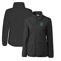 Women's Cutter & Buck Charlotte Knights Clique Trail Stretch Softshell Full-Zip Jacket