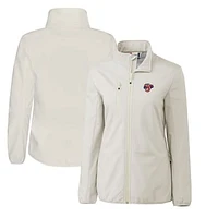 Women's Cutter & Buck  Gray Jacksonville Jumbo Shrimp Clique Trail Stretch Softshell Full-Zip Jacket
