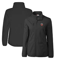 Women's Cutter & Buck  Black Fort Wayne TinCaps Clique Trail Stretch Softshell Full-Zip Jacket