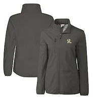 Women's Cutter & Buck  Steel Frisco RoughRiders Clique Trail Stretch Softshell Full-Zip Jacket