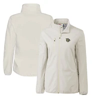 Women's Cutter & Buck  Gray Lehigh Valley IronPigs Clique Trail Stretch Softshell Full-Zip Jacket